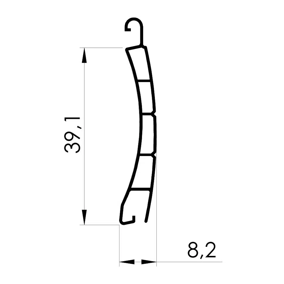 Persiana PVC JAMA 35 (lama 39 mm)